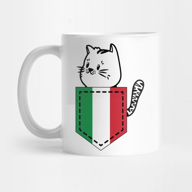 Patriotic Pocket Pussy - Cat Lover -  Italian Patriot by PosterpartyCo